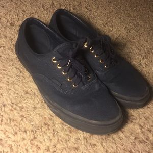 Pair of dark blue Vans